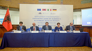 Ceremonia prezantuese e Projektit të Binjakëzimit “Forcimi i kapaciteteve të Bankës së Shqipërisë në kuadër të përafrimit me legjislacionin e Bashkimit Evropian”, 19.12.2019