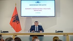 Governor Sejko at the Press Conference on MP decision, 2 October 2019