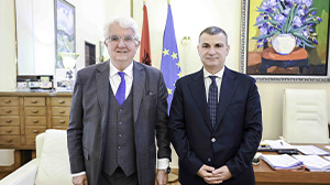 The Governor of the National Bank of Austria Mr Robert Holzmann visits the Bank of Albania