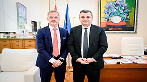 On the visit of the Governor of the Croatian National Bank Mr Boris Vujčić, at the premises of the Bank of Albania