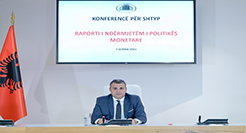 Konferencë për shtyp e Guvernatorit Sejko për vendimmarrjen e politikës monetare, 04.08.2021