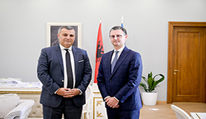 Governor Sejko meets with the Minister of Finances and Economy, Mr Ervin Mete